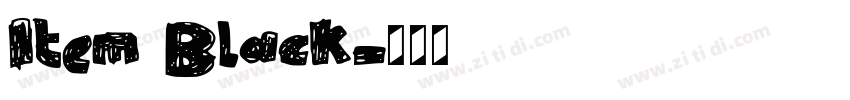 Item Black字体转换 Item Black字体转换